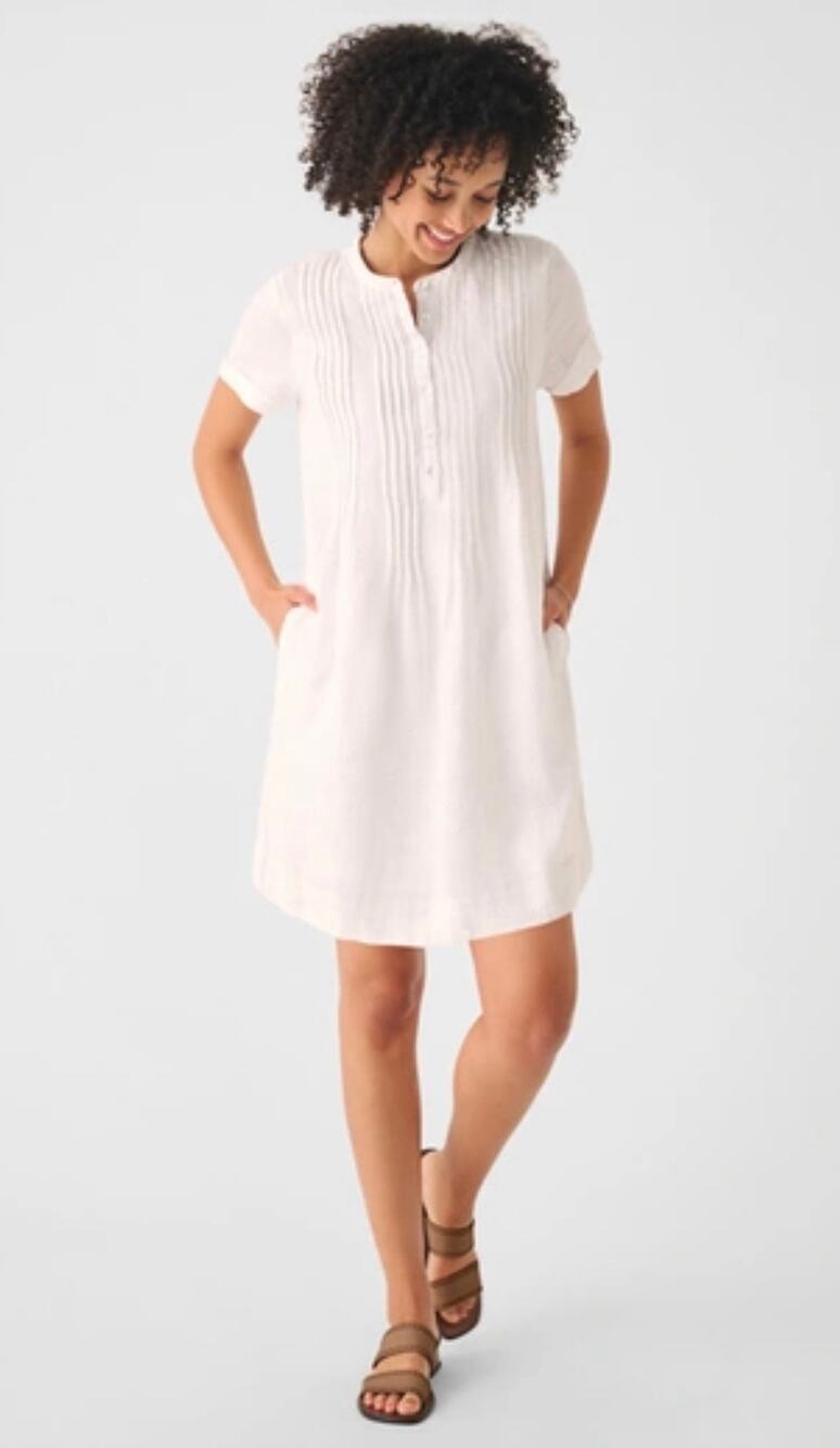 Faherty Women's Gemina Basketweave Dress Size Medium
